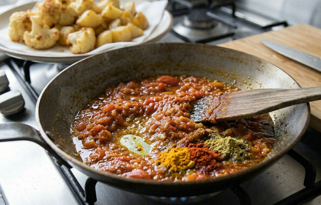 Aloo Gobi Recipe on homekitchen